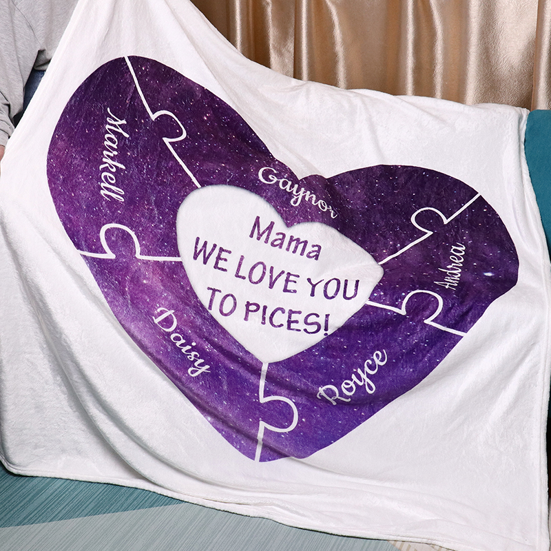 Personalized Heart Shaped Blanket   609346f3444ef 